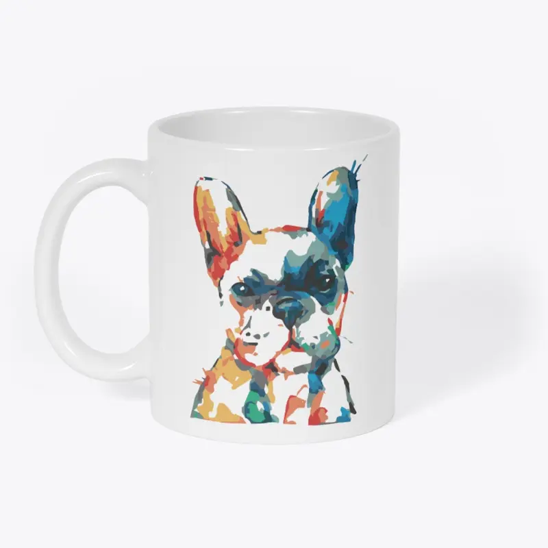 Colorful Frenchie Mug