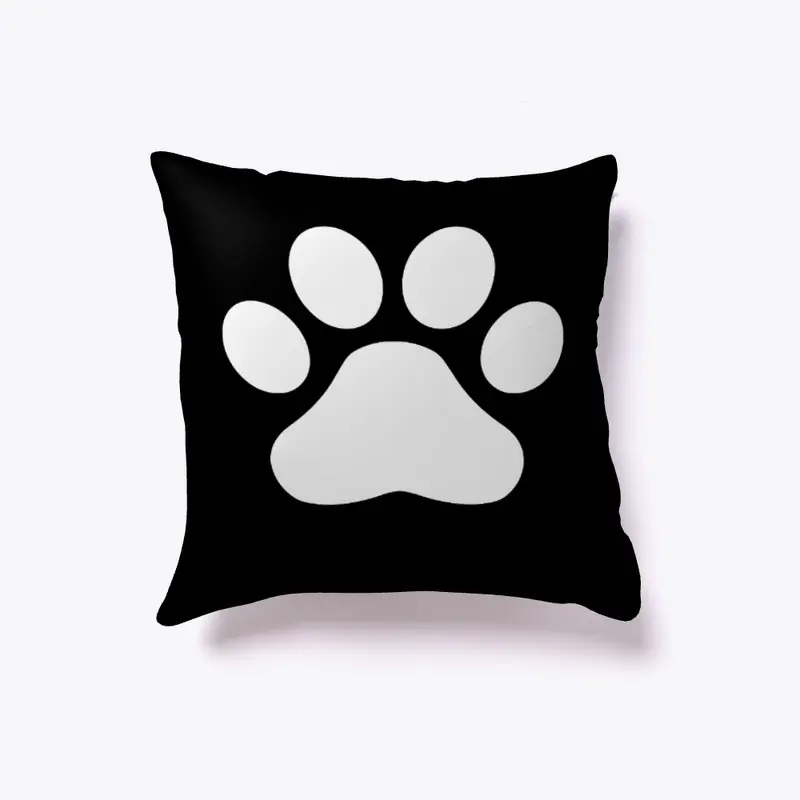 Cute Paw Printed Pillow